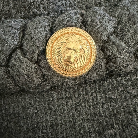 Tuckernuck Jackie Black Tweed Gold Button Dress Size Xs - Picture 15 of 15